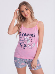 женская пижама ulr290 - розовая 124980-7 цена и информация | Женские пижамы, ночнушки | kaup24.ee