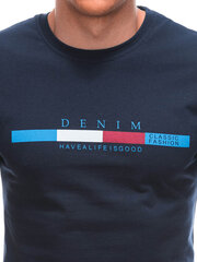 футболка s1919 - синяя 124866-7 цена и информация | Мужские футболки | kaup24.ee