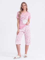 женская пижама ulr280 - светло-розовая 124835-7 цена и информация | Женские пижамы, ночнушки | kaup24.ee
