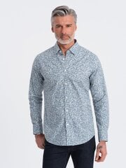 Рубашка приталенного кроя - голубой v1 om-shps-0163 124793-7 цена и информация | Мужские рубашки | kaup24.ee