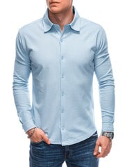 Särk meestele Edoti, sinine цена и информация | Мужские рубашки | kaup24.ee