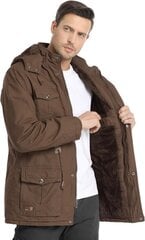  Мужская куртка Chexpel, коричневая цена и информация | Мужские куртки | kaup24.ee