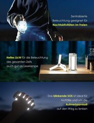 Перезаряжаемая LED лампа для кемпинга Walliebe LYD-6608 цена и информация | Фонари и прожекторы | kaup24.ee