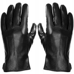 Мужские кожаные флисовые перчатки BLACK ELEGANT RKW7A-XXL цена и информация | Женские перчатки | kaup24.ee