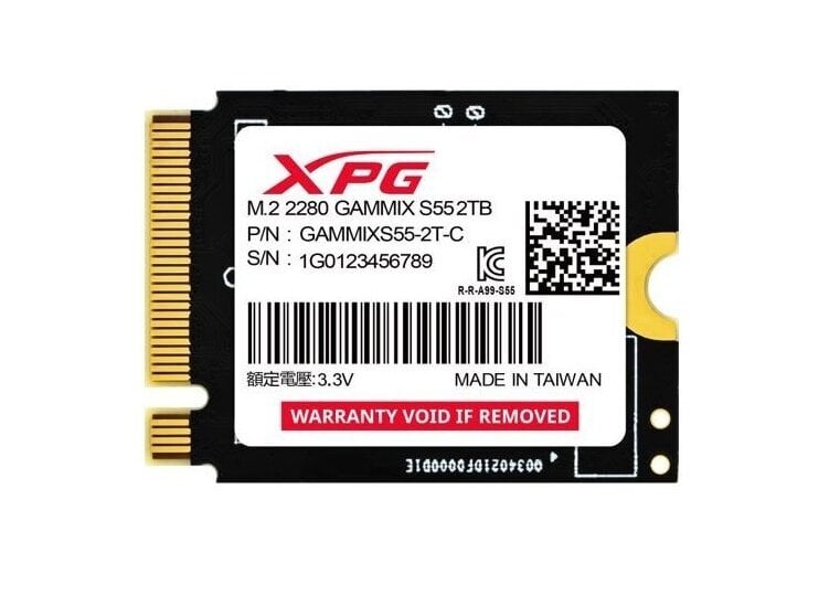 Adata XPG Gammix S55 (SGAMMIXS55-2T-C) hind ja info | Sisemised kõvakettad (HDD, SSD, Hybrid) | kaup24.ee