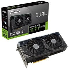 Asus Dual GeForce RTX 4070 Ti Super OC Edition (DUAL-RTX4070TIS-O16G) hind ja info | Videokaardid (GPU) | kaup24.ee