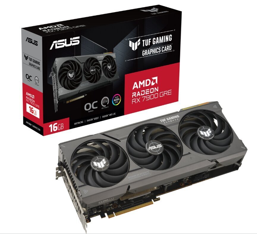 Asus TUF Gaming Radeon RX 7900 GRE OC Edition (TUF-RX7900GRE-O16G-GAMING) hind ja info | Videokaardid (GPU) | kaup24.ee