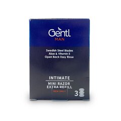 Бритвенные лезвия Gentl Man Mini, 3 шт. цена и информация | Товары гигиены | kaup24.ee