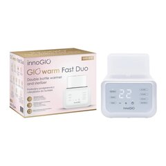 Kahe pudelisoojendaja steriliseerija Innogio GIOwarm Fast Duo hind ja info | Lutipudelite soojendajad ja sterilisaatorid | kaup24.ee