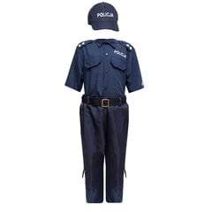 Karnevalikostüüm Policeman, sinine, 3-osaline hind ja info | Karnevali kostüümid | kaup24.ee