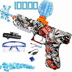 Гелевый бластер с прицельными стеклами для пистолета с 1000 шариками цена и информация | Игрушки для мальчиков | kaup24.ee