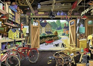 Pusle Ravensburger Grandpa's Garage, 300 tk цена и информация | Пазлы | kaup24.ee