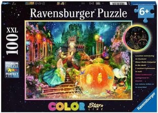 Ravensburger пазл 100 элемента Color Star Line - Cinderella цена и информация | Пазлы | kaup24.ee