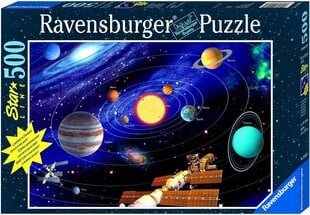 Pusle Ravensburger Star Line - The Solar System, 500 tk цена и информация | Пазлы | kaup24.ee