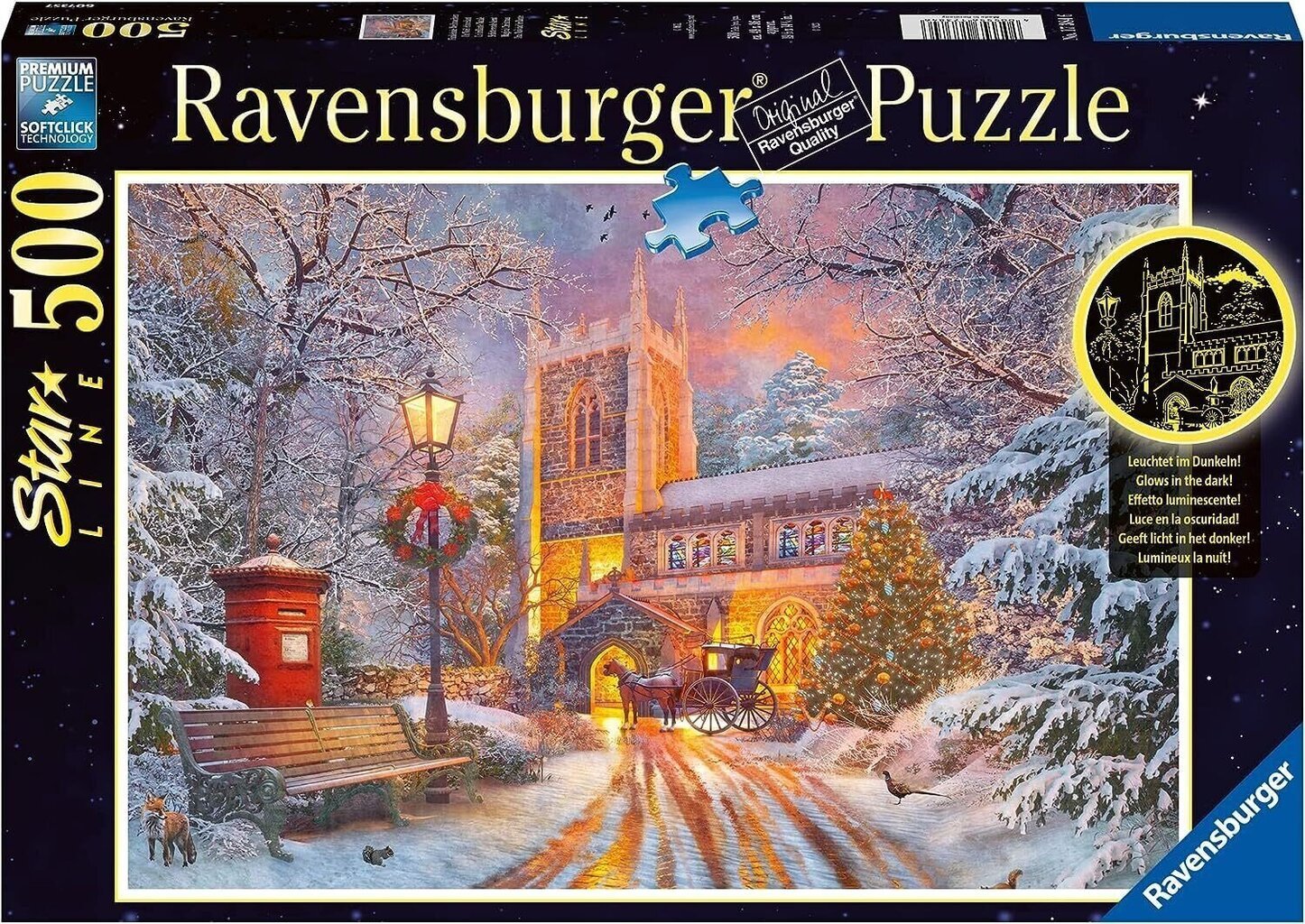 Pusle Ravensburger Star Line - Magical Christmas, 500 tk hind ja info | Pusled | kaup24.ee