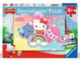 Pusle Ravensburger Hello Kitty, 2x24 tk hind ja info | Pusled | kaup24.ee