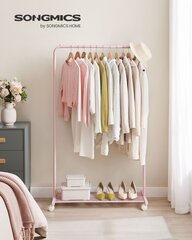 Стойка Songmics, розовая цена и информация | Вешалки для одежды | kaup24.ee