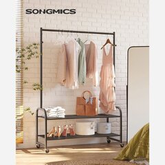 Стойка Songmics, черная цена и информация | Вешалки для одежды | kaup24.ee