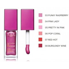 Huulte tooniv õli Clarins Lip Comfort Oil Shimmer, 05 Pretty In Pink, 7 ml hind ja info | Huulepulgad, -läiked, -palsamid, vaseliin | kaup24.ee