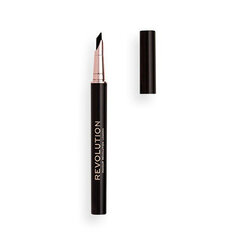 Silmalainer Makeup Revolution Flick and Go Black, 1.2ml hind ja info | Ripsmetušid, lauvärvid, silmapliiatsid, seerumid | kaup24.ee