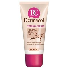 Dermacol Toning Cream 2 in 1 - Toning Cream 30 ml  Desert #deb799 цена и информация | Пудры, базы под макияж | kaup24.ee