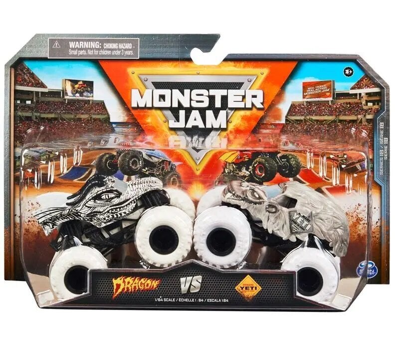 Monster Jam 1:64 survevalatud 2 pakis hind ja info | Poiste mänguasjad | kaup24.ee