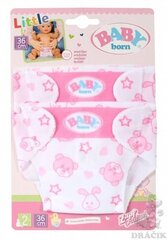 Baby Born® Подгузники - 2 шт./Пакет цена и информация | MUST Металлическая бутылочка с Ярким рисунком (без BPA) (500ml) для мальчиков от 3+ лет Серая с Машинкой | kaup24.ee