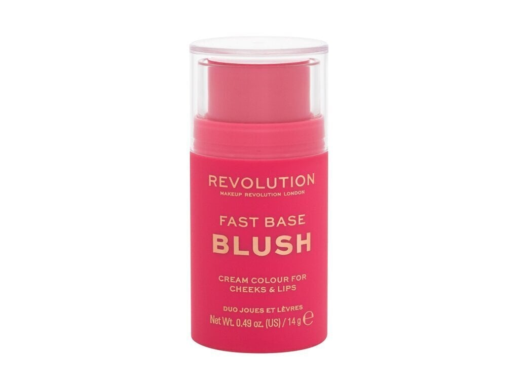 Põsepuna Makeup Revolution Fast Base Blush Stick Rose, 14 g цена и информация | Päikesepuudrid, põsepunad | kaup24.ee