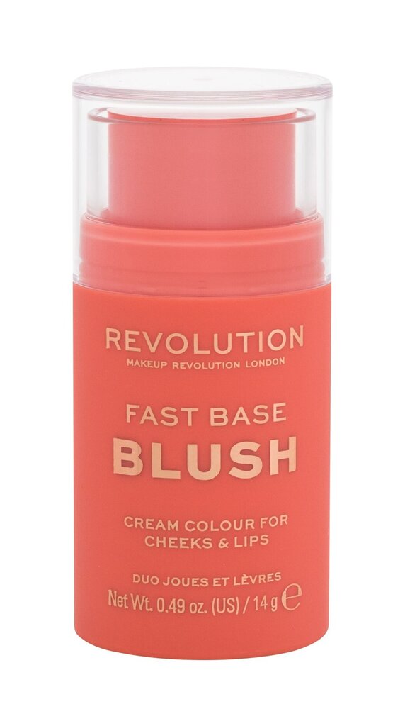 Põsepuna Makeup Revolution London Fast Base Blush Peach, 14g цена и информация | Päikesepuudrid, põsepunad | kaup24.ee