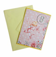 Käsitööna valmistatud sünnipäevakaart tüdrukutele nr 8, 11635 hind ja info | Ümbrikud, postkaardid | kaup24.ee