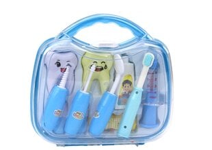 Väike hambaravi tööriistakomplekt karbis, sinine hind ja info | Tüdrukute mänguasjad | kaup24.ee