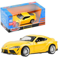 Игрушечная машинка Toyota GR Supra 1:31, желтая. цена и информация | Развивающий мелкую моторику - кинетический песок KeyCraft NV215 (80 г) детям от 3+ лет, бежевый | kaup24.ee