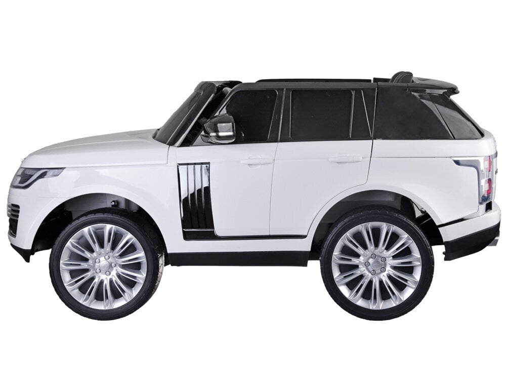 Kahekohaline elektriauto lastele Range rover, valge цена и информация | Laste elektriautod | kaup24.ee