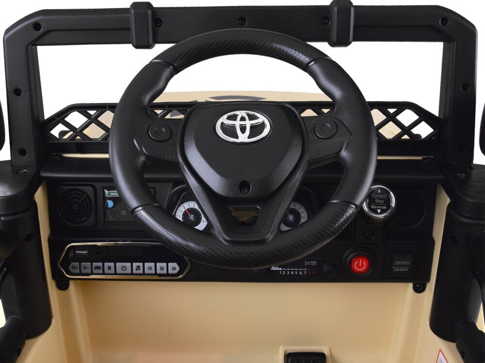 Kahekohaline elektriauto lastele Toyota FJ Cruiser, pruun цена и информация | Laste elektriautod | kaup24.ee