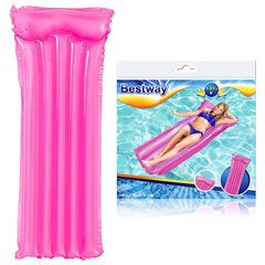Täispuhutav rannamadrats Bestway Deluxe, 183x76cm, roosa hind ja info | Täispuhutavad veemänguasjad ja ujumistarbed | kaup24.ee