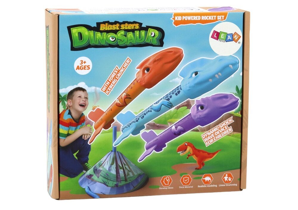 Raketiheitja mäng Dinosaurused цена и информация | Tüdrukute mänguasjad | kaup24.ee