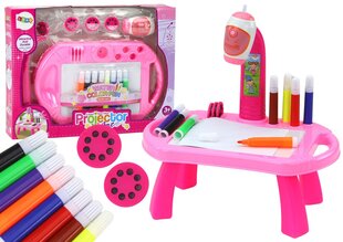 Joonistuslaud koos projektoriga, roosa hind ja info | Arendavad mänguasjad | kaup24.ee