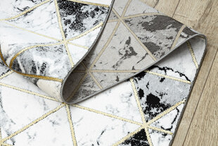 Бегун EMERALD эксклюзивный 1020 гламур, стильный Мрамор, треугольники черный / золото 100 cm цена и информация | Ковры | kaup24.ee