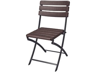 Стул складной Wood, коричневый цена и информация | Садовые стулья, кресла, пуфы | kaup24.ee