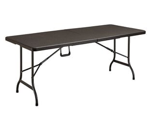 Kokkupandav laud Wood, 152x75 cm, pruun hind ja info | Aialauad | kaup24.ee