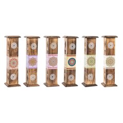 Ладан DKD Home Decor Подставка 8 x 8 x 30 cm Деревянный Mandala Индиец (6 Предметы) цена и информация | Домашние ароматы с палочками | kaup24.ee