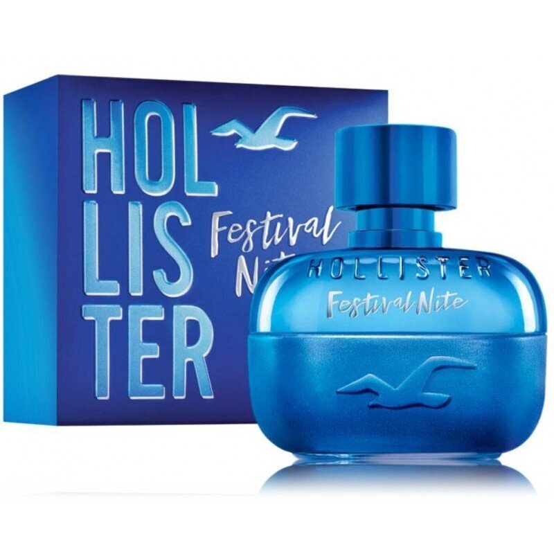 Tualettvesi Hollister California Festival Nite EDT meestele, 100 ml hind ja info | Meeste parfüümid | kaup24.ee