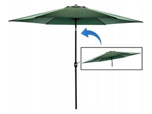 Päikesevari Kansas, 3x3 m, roheline цена и информация | Зонты, маркизы, стойки | kaup24.ee