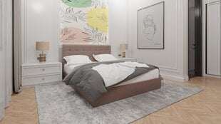 Voodi Sapnas Lilian madratsiga 2 XL, 120x200cm, pruun цена и информация | Кровати | kaup24.ee