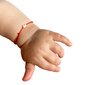 Punasest niidist õnne käevõru lastele kuldse* ristiga цена и информация | Laste aksessuaarid | kaup24.ee
