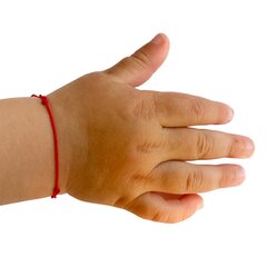 Детский браслет удачи из красной нити с позолоченной вставкой 14 карат цена и информация | Аксессуары для детей | kaup24.ee