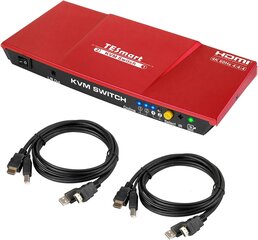 TESmart HDMI KVM-lüliti цена и информация | Маршрутизаторы (роутеры) | kaup24.ee