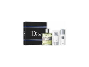 Dior Eau Sauvage Gift set EDT 100 ml, shower gel 50 ml and deo spray 50 ml 100ml цена и информация | Парфюмированная косметика для мужчин | kaup24.ee