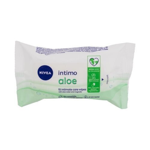 Intiimhügieeni salvrätikud Nivea Intimo Aloe, 15 tk. hind ja info | Intiimhügieeni tooted | kaup24.ee