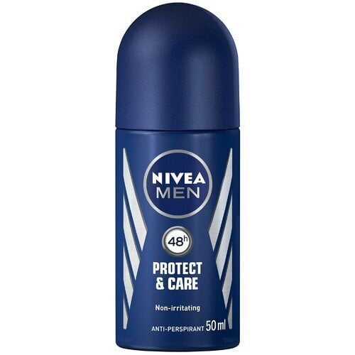 Rulldeodorant Nivea Protect & Care Roll-on Antiperspirant for Men 50ml цена и информация | Deodorandid | kaup24.ee